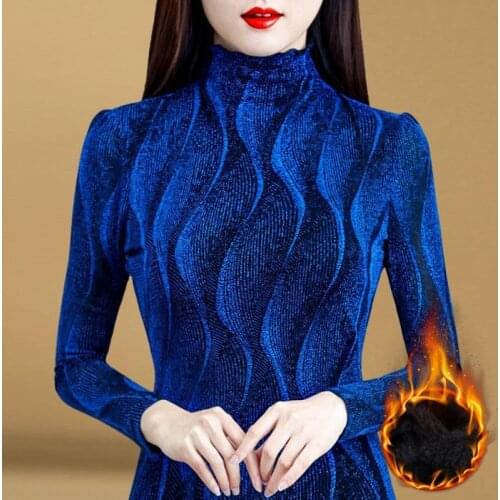 Mesh Womens Long-Sleeved Autumn Winter Lace Top Blouse Women Blusas Ropa De Mujer