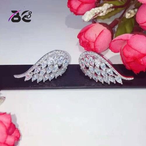 Be 8 Fashion Brilliant AAA Cubic Zircon Women Stud Earrings Brincos Weeding Jewelry Party Gifts Earings Fashion Jewelry E814