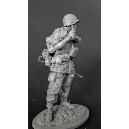 1/16 120mm ancient warrior stand with base Resin figure Model kits Miniature gk Unassembly Unpainted