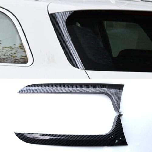 1 Pair Vertical Rear Side Window Spoiler for Car Canard Air Splitter for Audi A6 C7 Allroad TDI Quattro 2012-2018