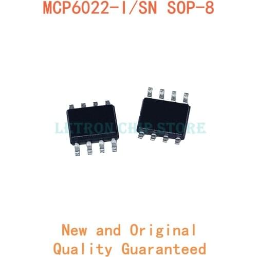 10PCS MCP6022-I/SN SOP8 MCP6022 SOP-8 MCP6022I SOP MCP6022-E/SN SOIC8 MCP6022E SOIC-8 SMD new and original IC Chipset