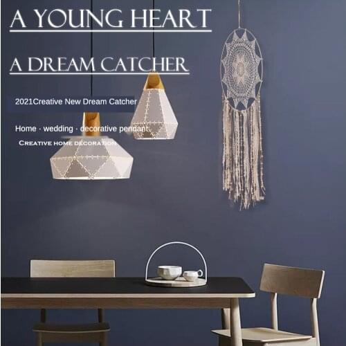 40cm Beige Mesh Lace Tassel Dreamcatcher Room Decor Home Hanging Decoration sunflower Dream Catcher Aesthetic Gifts