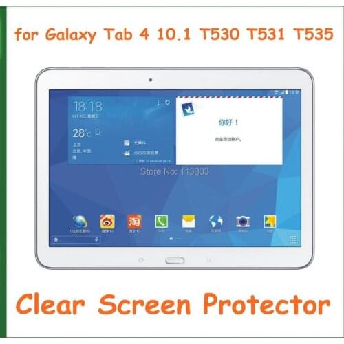5pcs Ultra Clear Screen Protector Protective Film for Tablet PC Samsung Galaxy Tab 4 10.1" T530 T531 T535 No Retail Package