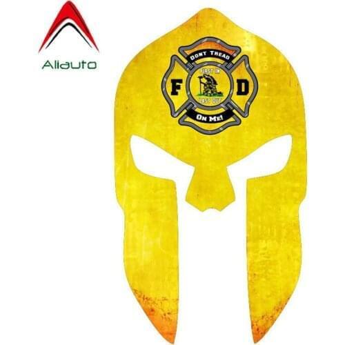 Aliauto Cool Car Stickers Spartan Helmet Dont Tread on Me V2 Style Vinyl Decal for Suzuki Tiguan Infiniti Peugeot Kia ,16cm*9cm