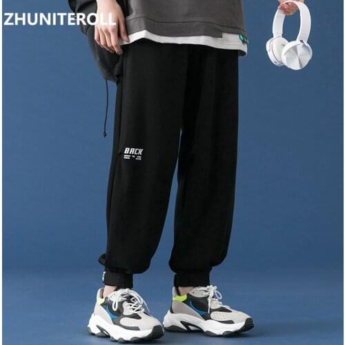 Harajuku Cotton Pants Men Vintage Solid Pants High Quality Hip Hop SweatPants Fashion Baggy Joggers Trousers Streetwear Clothing