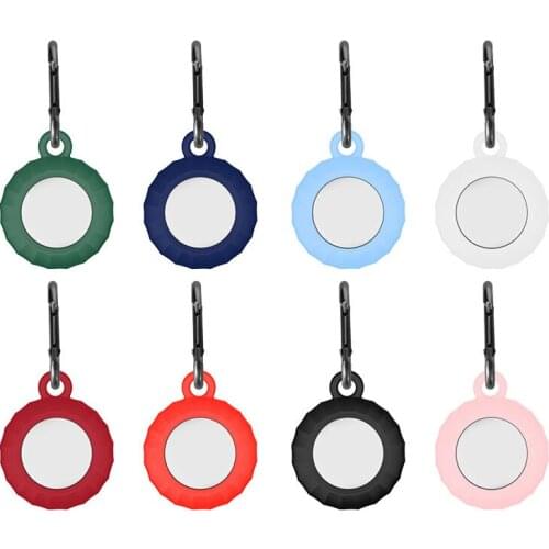 For Apple Airtag Case Silicone Protective Sleeve For Apple Airtags Locator Tracker Anti-lost Device Keychain Protective Sleeve