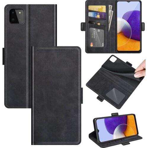 Case For Samsung A22 5G Leather Wallet Flip Cover Vintage Magnet Phone Case For Galaxy A22 5G Coque