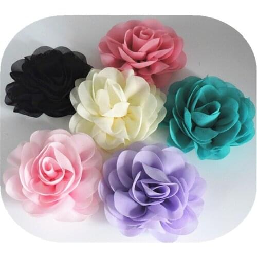 Handmade Artificial Rose Flower Head Coat Brooch Flower Wedding Decoration 5 Color Ivory Blue AT222