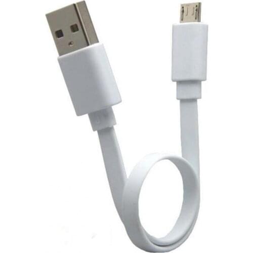 Charger Cable Ultra Short Stable Charging 20cm Flat Micro USB Cable Charging Line for Phone