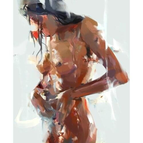 Painting for Interior Modern Abstract Sexy Lady Pictured On The Wall Canvas Posters and Prints Frameless Art Picture