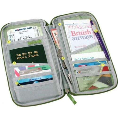 Creative Multi Function Travel Bags Organization Large Capacity Convenient For Document Passport Bank Card Storage