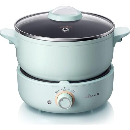 Bear Electric Hot Pot DHG-B25Z1 Two-part Electric Hot Pot 2.5-liter Multi-function Instant Noodle Hot-pot Non-stick
