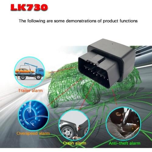 Mini gps Tracker Remote Audio Monitoring Anti Theft Vehicle Easy Installation GPS GSM Positioning 2G LK730OBD GPS with SIM Card