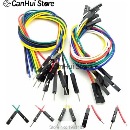 20pcs DIY Electronic Kit Breadboard Dupont For Arduino 20cm/30cm 2.54mm Line Male Female Dupont Jumper Wire Cable 1P Connector