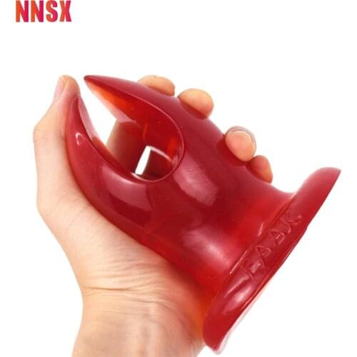 NNSX Wine Red Transparent Mini Anal plug Soft Massager G-spot Stimulate Insert Anus for Women Men Gay Sex Toys