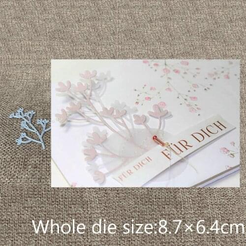 New Design Craft Metal Cutting Die cut die flower branch decoration scrapbooking Album Paper Card Craft Embossing die cuts