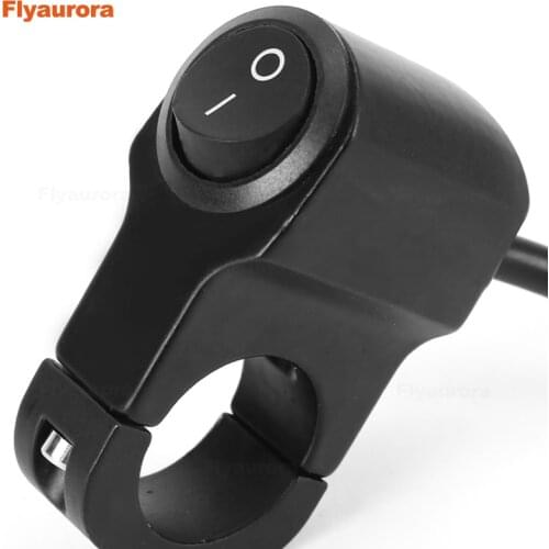 12V Motorcycle Switches Motorbike Headlight Turn Signal Hazard Brake Fog Lights 7/8" 22mm Handlebar ON-OFF-ON Switch Waterproof