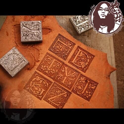 Complete 26pc of retro European style Letter designe rleather craft embossing template,leather punches tool set deri el aletleri