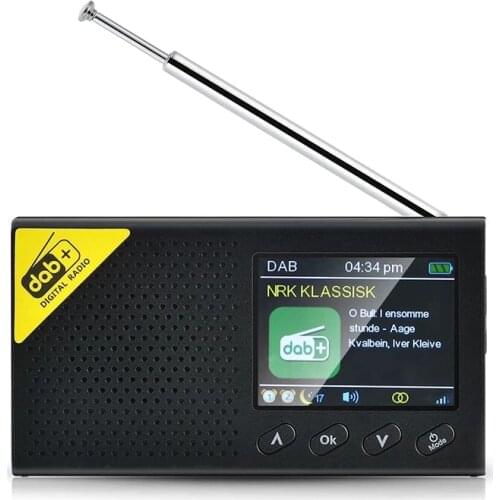 Portable Muti-function Mini DAB/DAB+ Digital Radio Receiver MP3 Music Player LED Colorful Display