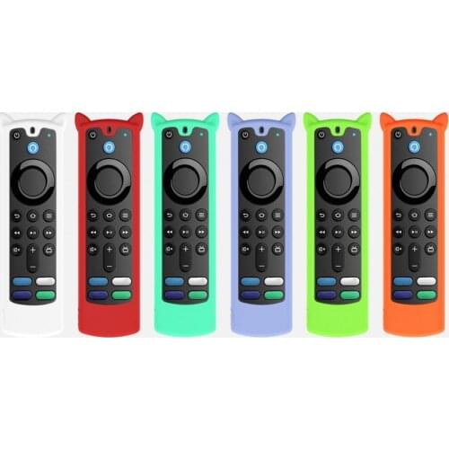 F TV Remote Control Silicone Cover Little Devil Protective Case for Fire TV Stick Controller Compatible with Alexa Voice Remote