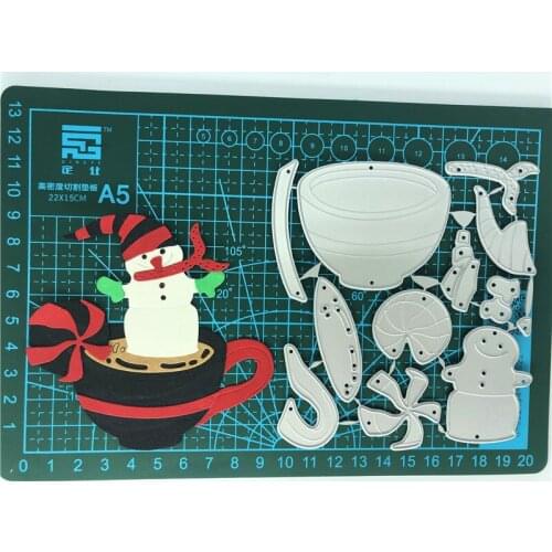 Snowman Metal Cutting Die Animal Doll DIY Scrapbooking Paper Cards Decorative Craft Embossing