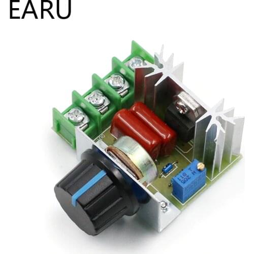AC 220V 2000W SCR Voltage Regulator Dimming Dimmers Motor Speed Controller Thermostat Electronic Voltage Regulator Module
