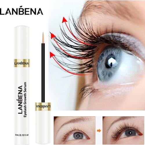 LANBENA Eyelash Growth Serum Eyelash Natural Long-lasting Strong Eyelashes Eyebrow Enhancer Curling Thick Extension Eye Care 4ML