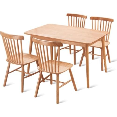 Windsor chair solid wood dining chair Nordic modern minimalist dining room home back chair American coffee restaurant custom