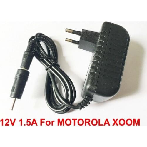 High quality 1PCS 12V 1.5A Universal AC DC Power Supply Adapter Wall Charger For MOTOROLA XOOM Tablet PC EU Plug