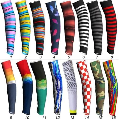 Outdoor Sport 1 Pair Quality Mtb Arm Cover Cuff Arm Compression Sleeve Basketball Cycling Warmer Riding UV bike Sunscreen Bands