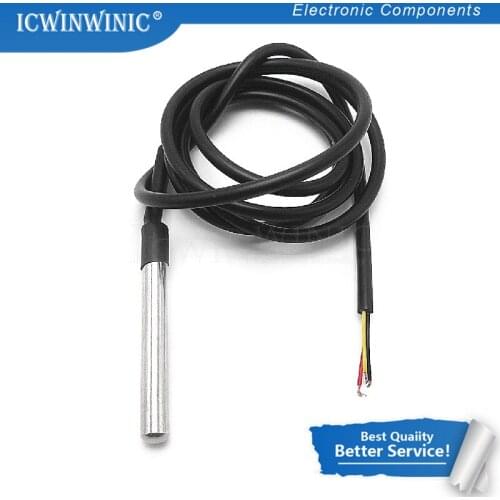 1piece DS18B20 waterproof 1 meters temperature probe temperature sensor new in stock new