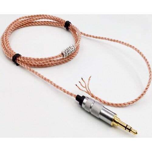 Diy earphone wire 4 share single crystal copper wire 80 core