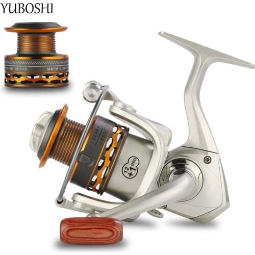 2021New 5.2:1Gear Ratio Sturdy With Spare Spool Fishing Wheel 12+1BB High-quality Left/Right Hand Spinning Fishing Reels