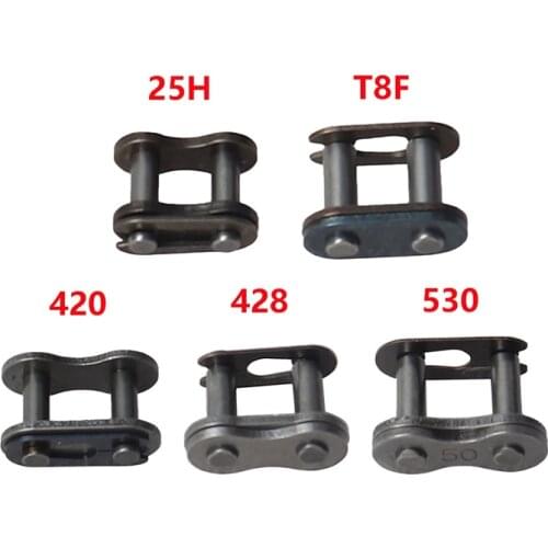 25H T8F 420 428 530 Chain Master Link Pocket Dirt Pit ATV Quad Go Kart E Gas Scooter Motorcycle