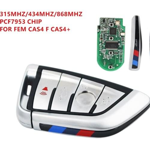 4 Button Smart Car Remote Key 315Mhz 433Mhz 868Mhz PCF7953 Chip for BMW FEM F CAS4 1 2 3 4 5 6 7 Series X3 X4 X5 X6