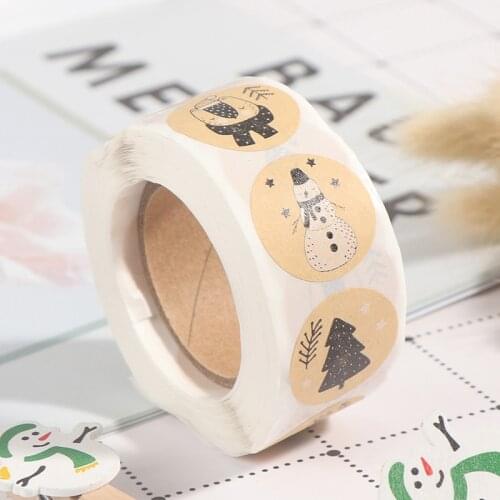 500pcs Christmas Foil Thank You Sticker Scrapbooking For Envelope Seal Labels Stickers Pink White Black Stationery Sticker