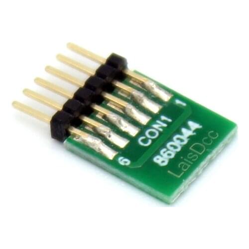 6 Pin Decoder Blanking Plug for model railway trains (Straight) 860044 for NEM651 DCC ready locomotive/LaisDcc Brand