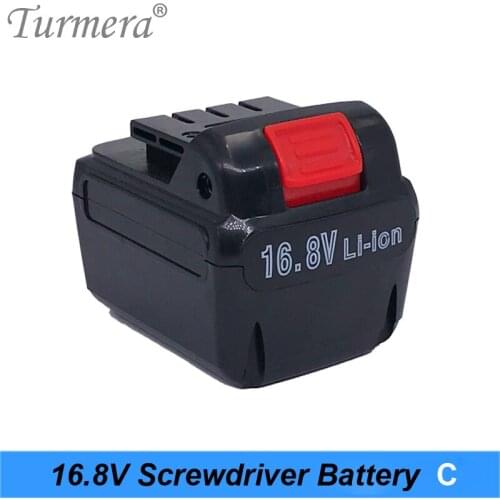 16.8V 4s 18650 Cordless Screwdriver Charger Battery Pack Screwdriver Battery Electric Drill Battery for Power Tool Turmera