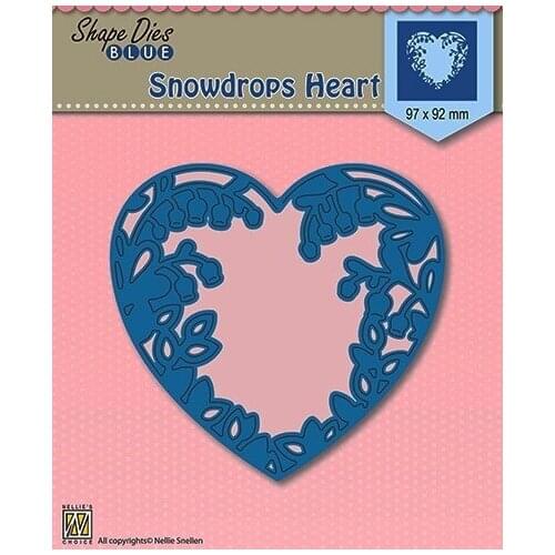 AliliArts Metal Cutting Dies Snowdrops heart diy Scrapbooking Photo Album Decorative Embossing PaperCard Crafts Die 2020