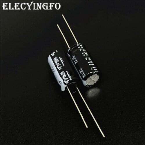 5pcs/50pcs 1000uF 6.3V1000uf NICHICON KL 10x20mm 6.3V1000uF Low Leakage Current Aluminum Electrolytic Capacitor