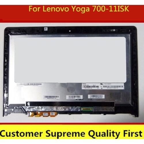 Free shipping 11.6'' LCD FHD IPS SCREEN For Lenovo Yoga 700-11ISK LCD Display Touch Screen Panel Assembly N116HSE-EBC
