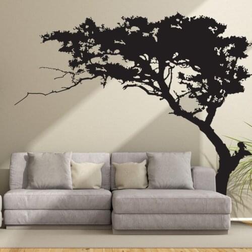 Large Pine Tree Wall Stickers Home Living Room Decoration Teen Aesthetic Poster on The Wall Background Decor Mural Self-adhesive