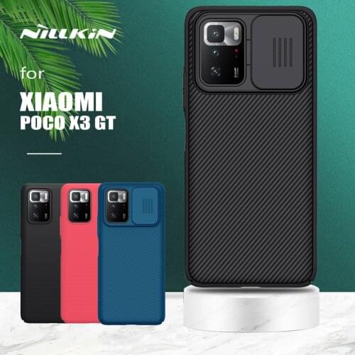 For Xiaomi Poco X3 GT Case Nillkin CamShield Slide Camera Case Slim PC Frosted Shield Textured Cover for Xiaomi Poco X3 GT Case