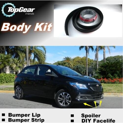 For Chevrolet Onix Bumper Lip Lips / Top Gear Shop Spoiler For Car Tuning / TOPGEAR Body Kit + Strip
