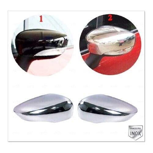 For Renault Clio 4 HB Chrome Mirror Cover 2 parts P. STEEL 2012-2018 Free Fast Shipping Design Modified Accessories Styling