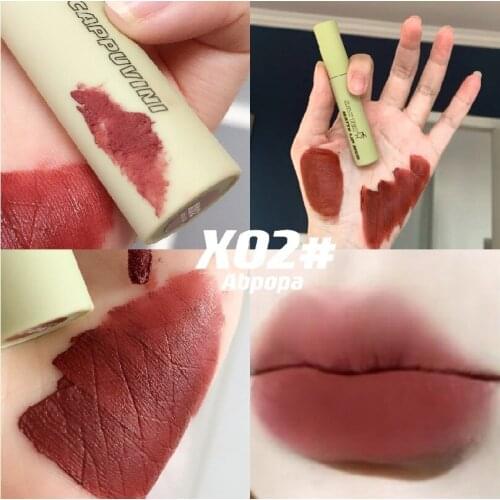 5 Colors Red Velvet Matte Lip Gloss Mud Moisturizing Liquid Lipsticks Makeup Pigment Lip Glaze Long Lasting Korean Cosmetic