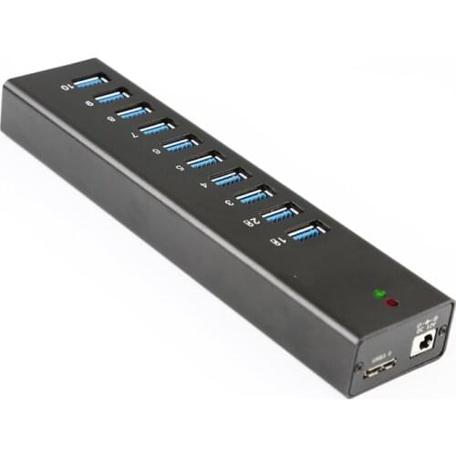 Ladagogo 10 Port USB 3.0 Hub Mountable Rugged USB HUB with mounting bracket design industrial multi usb adapter series