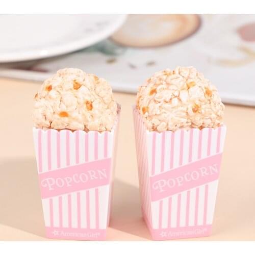 1/12 Scale Miniature Dollhouse Food Mini Popcorn Bucket for Dollhouse Decor Kids Toys