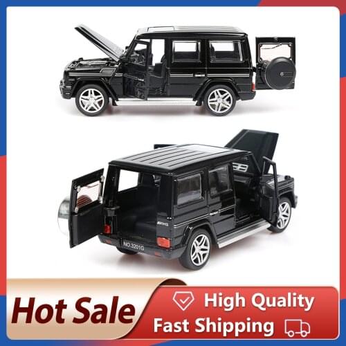 1:32 Alloy Pull Back Model Car Model Toy Sound Light Pull Back Toy Car For G65 SUV AMG Toys For Boys Children Gift