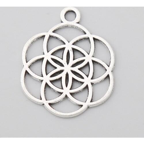 RAINXTAR Fashion Alloy Hollow Knot Charms Circles Charms 20*26mm 20pcs AAC1965